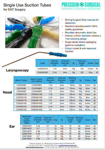 Sheffmed Zoellner Suction Tube
