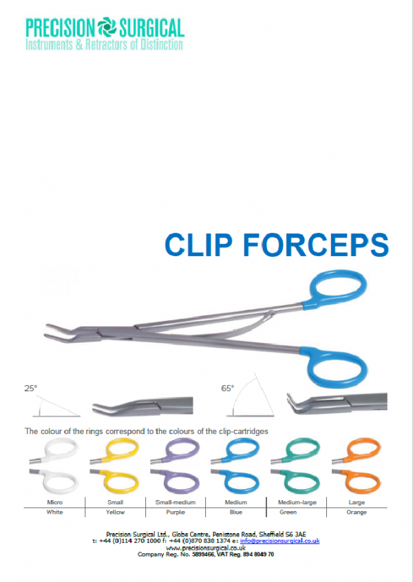 Vascular Clip Forceps Precision Surgical